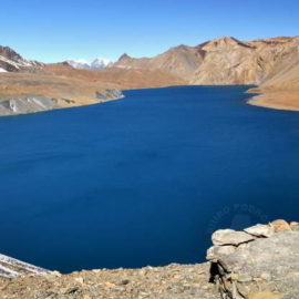 Jezioro Tilicho na trasie trekkingu dookoła Annapurny